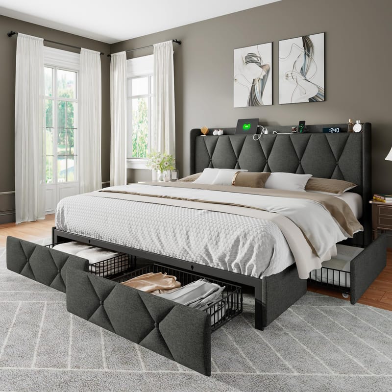 Reclaiming Your King Sized Bedroom The Storage Frame Revolution 1