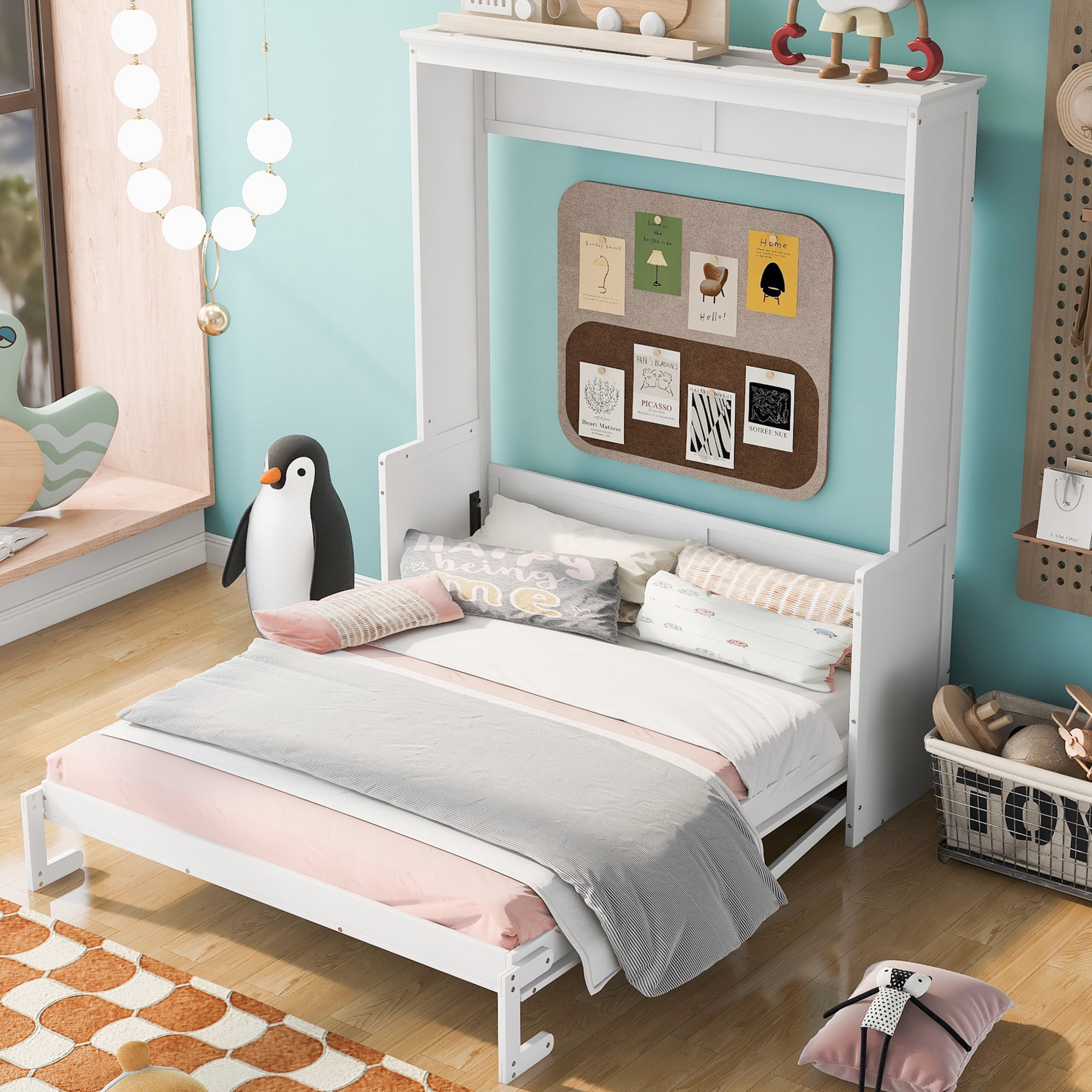 Reclaiming Your Space The Clever Design of a Murphy Queen Bed with Desk 3