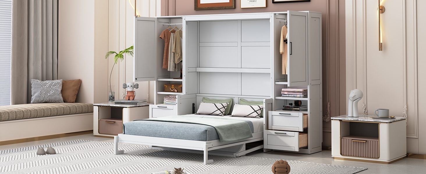 Reclaiming Your Space The Clever Design of a Murphy Queen Bed with Desk 4