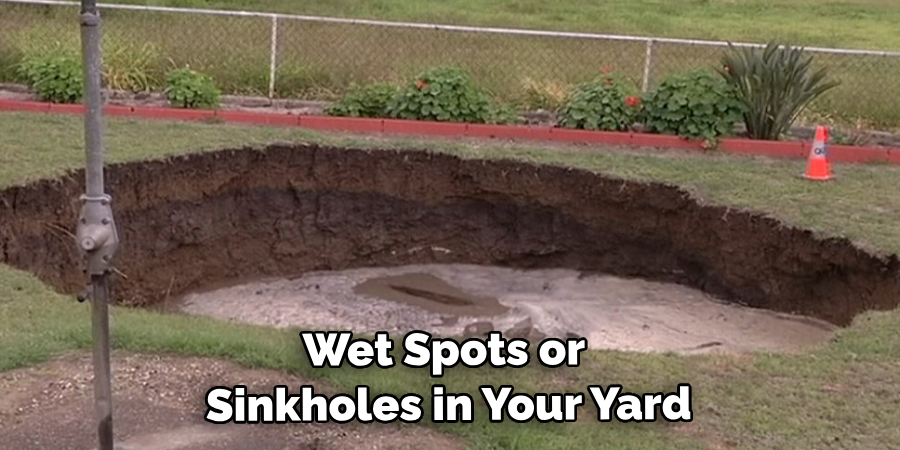 signs of a sinkhole in your yard 1