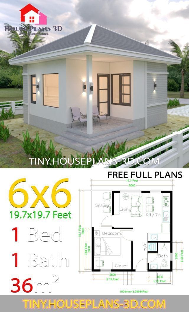 simple 1 bedroom house plans 1