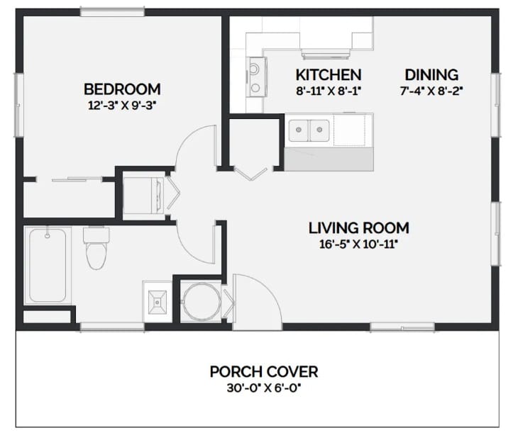 simple 1 bedroom house plans 2