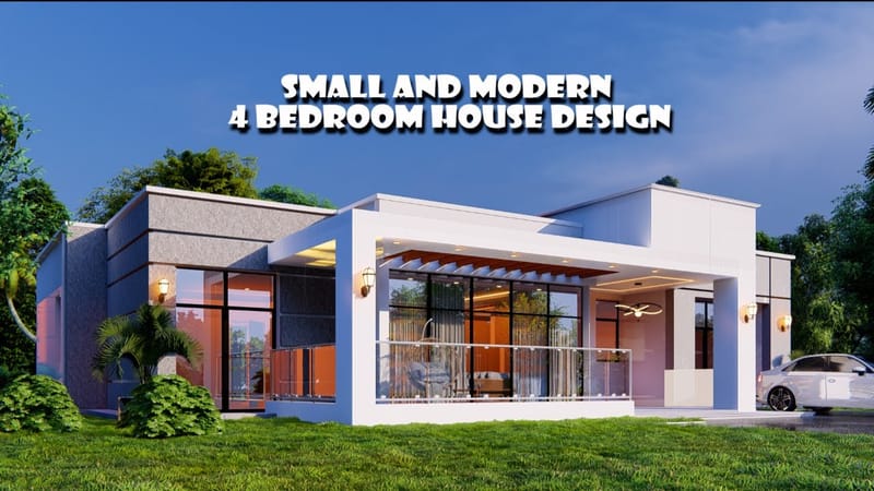 simple 4 bedroom house designs 4