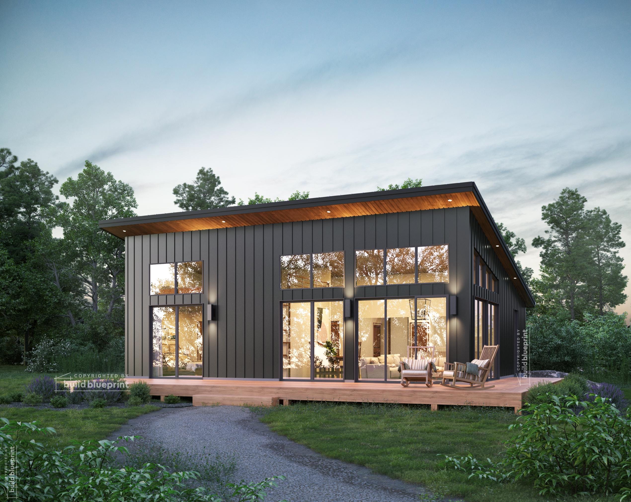 single pitch roof house plans 2