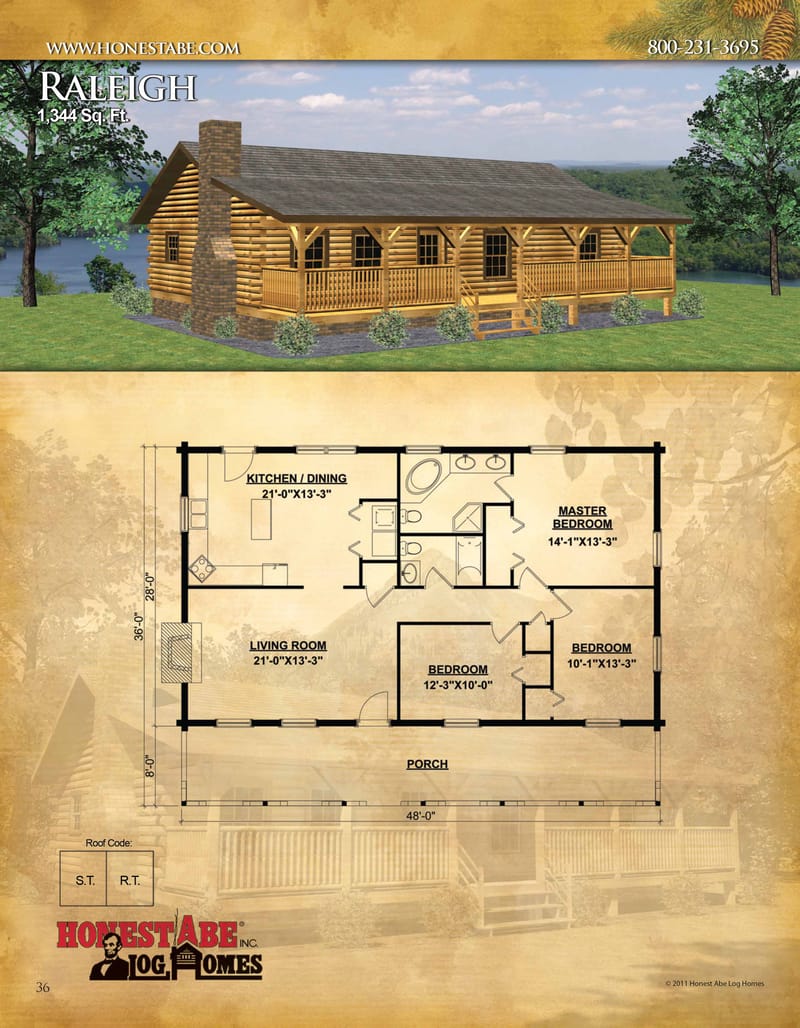 single story cabin floor plans 2