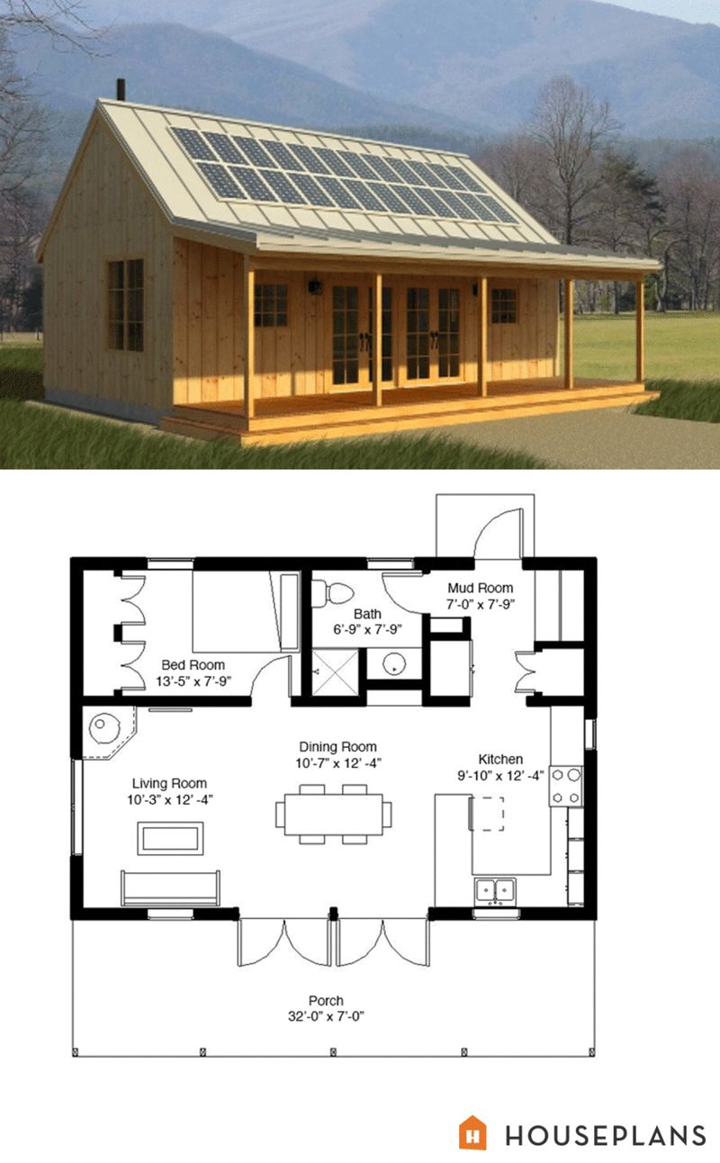 single story cabin floor plans 3