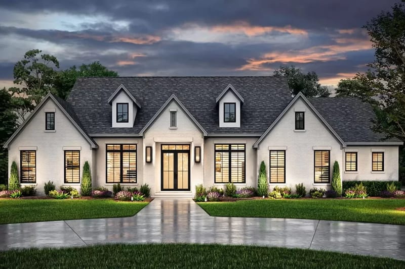 single story home plans with walkout basement 2