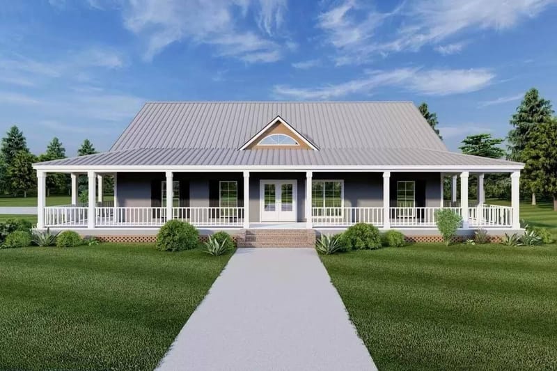 single story house plans with wrap around porch 4