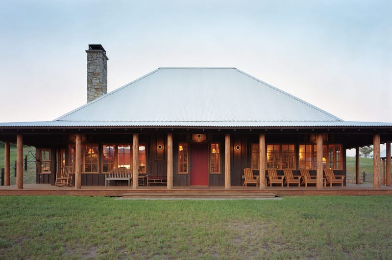 single story ranch house with wrap around porch 4