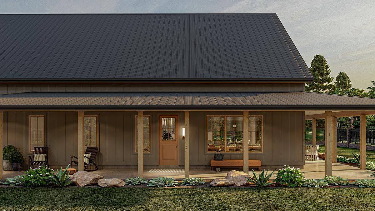 single story with wrap around porch 4