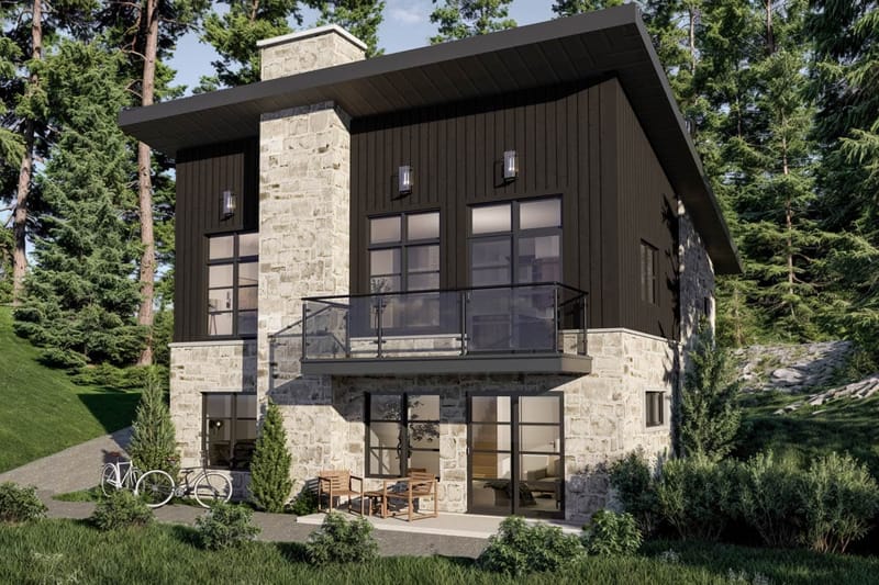 sloped lot house plans walkout basement 2