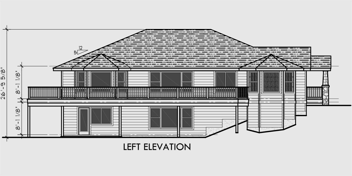 sloped lot house plans with walkout basement 4