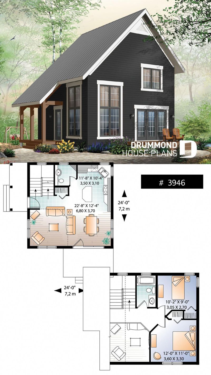 small 2 bedroom cottage plans 2