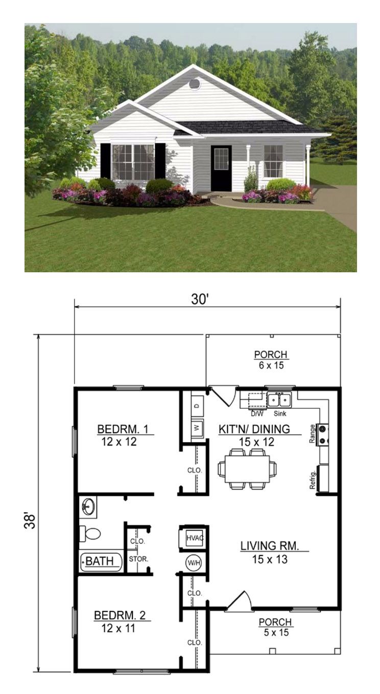 small 2 bedroom cottage plans 5