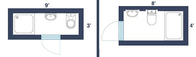small 3 4 bath layout 4