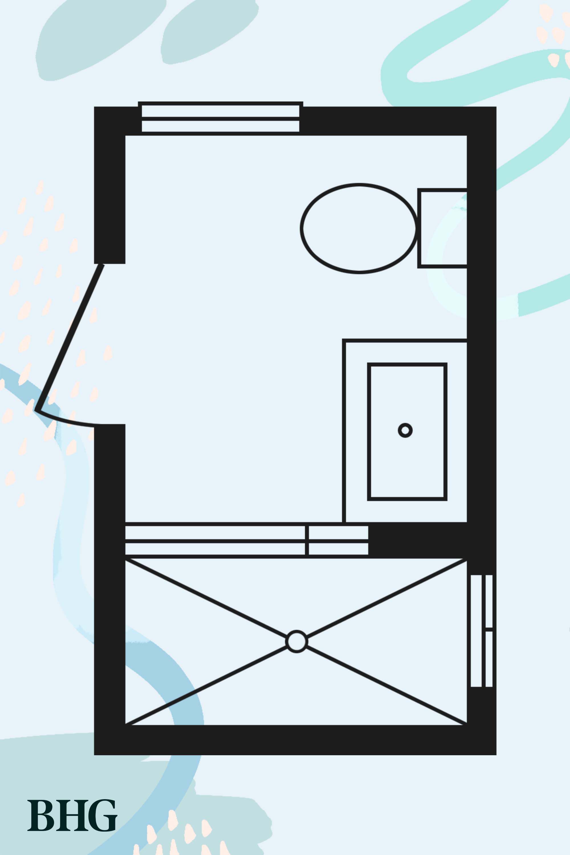 small 3 4 bath layout 5
