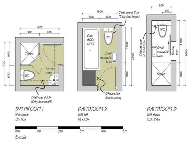 small 3 4 bath layout 4