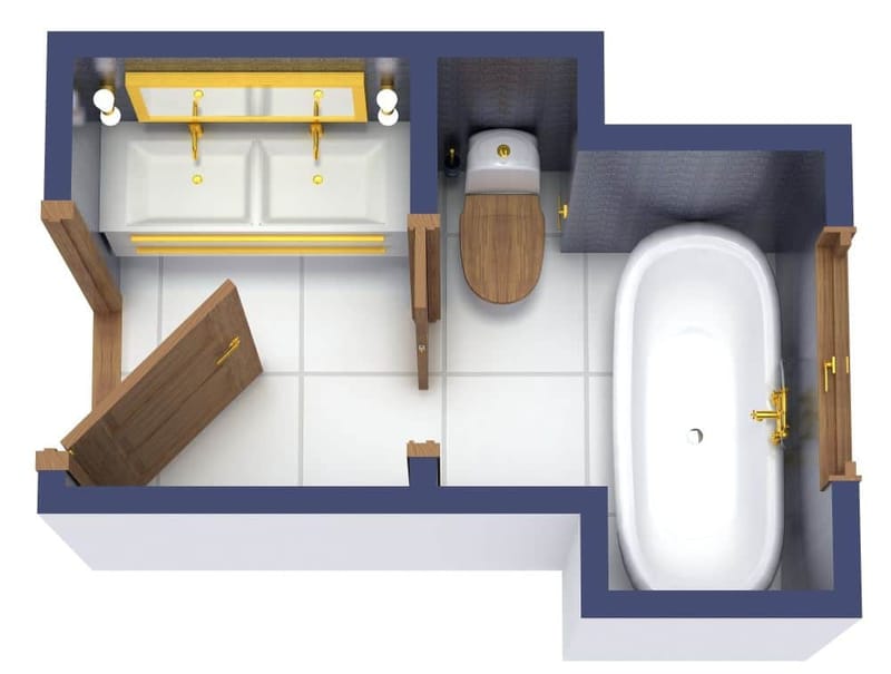 small 3 4 bath layout 2