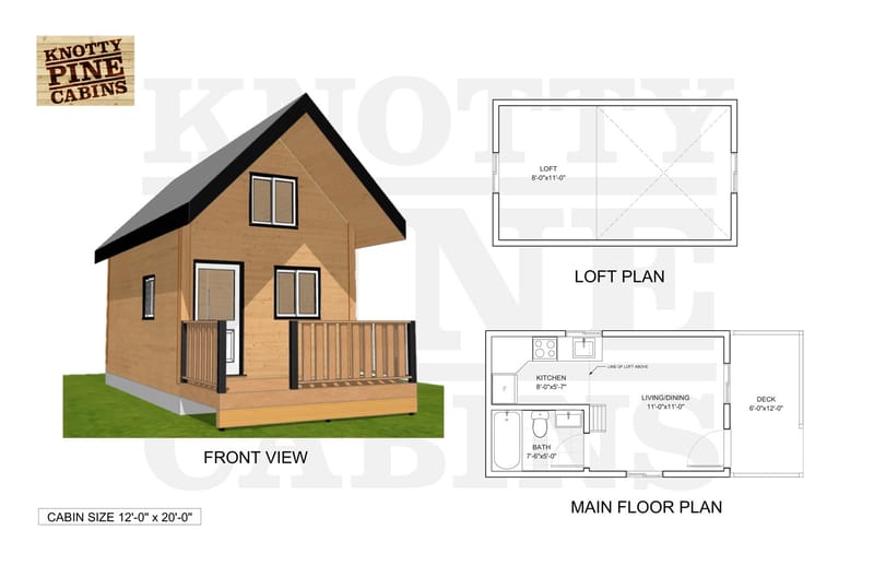 small cabin floor plans with loft 4