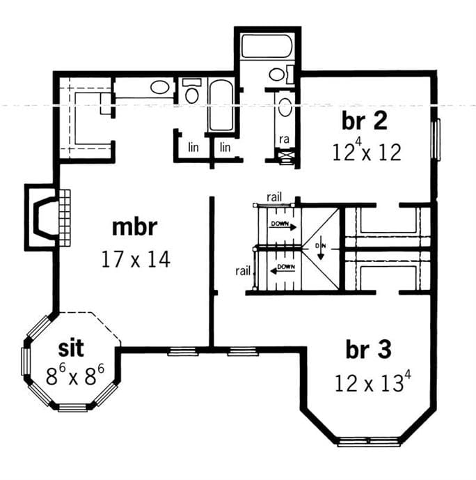 small floor plan victorian house 4