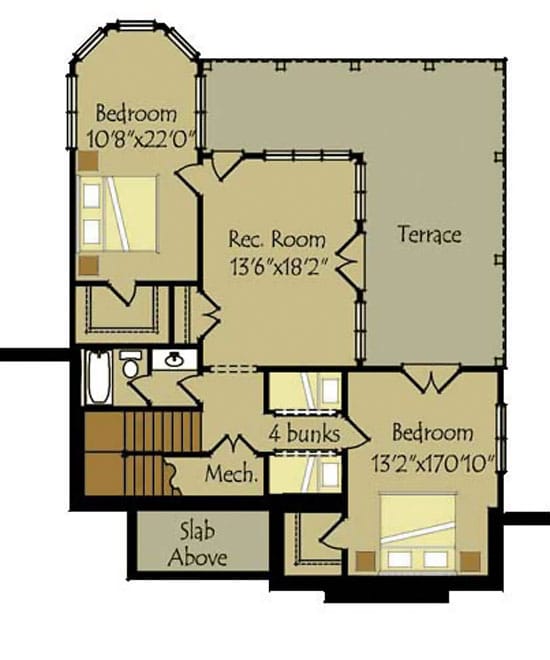 small home plans with walkout basement 3