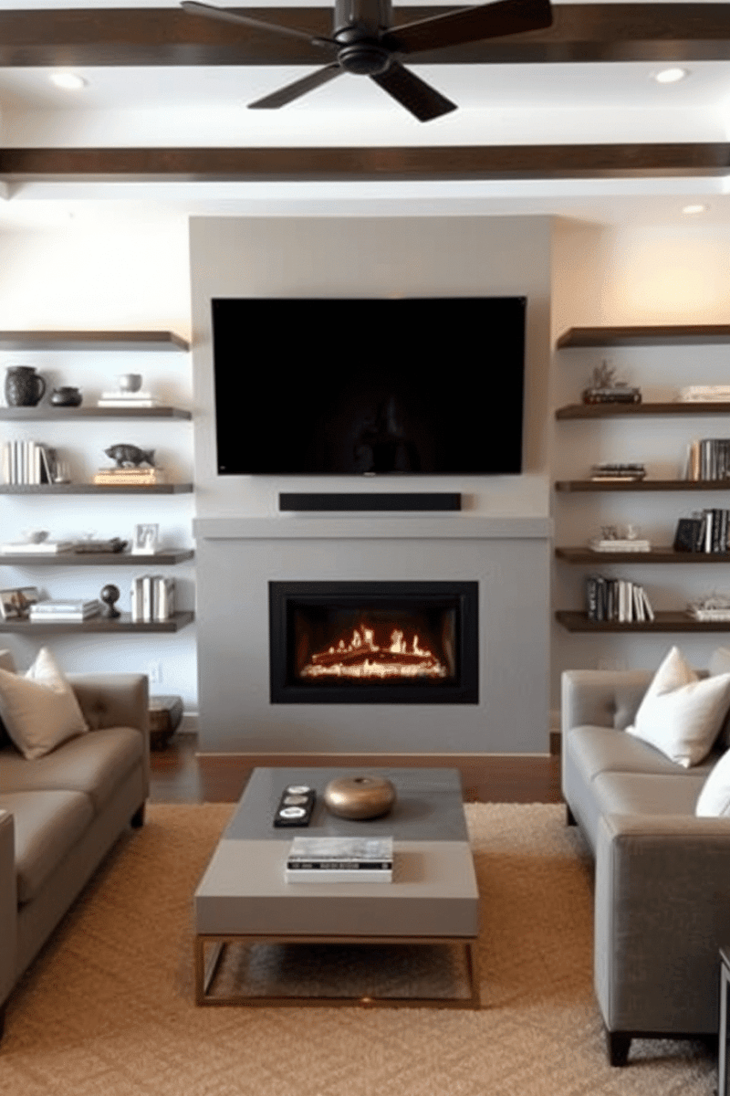 small living room ideas with tv and fireplace 2