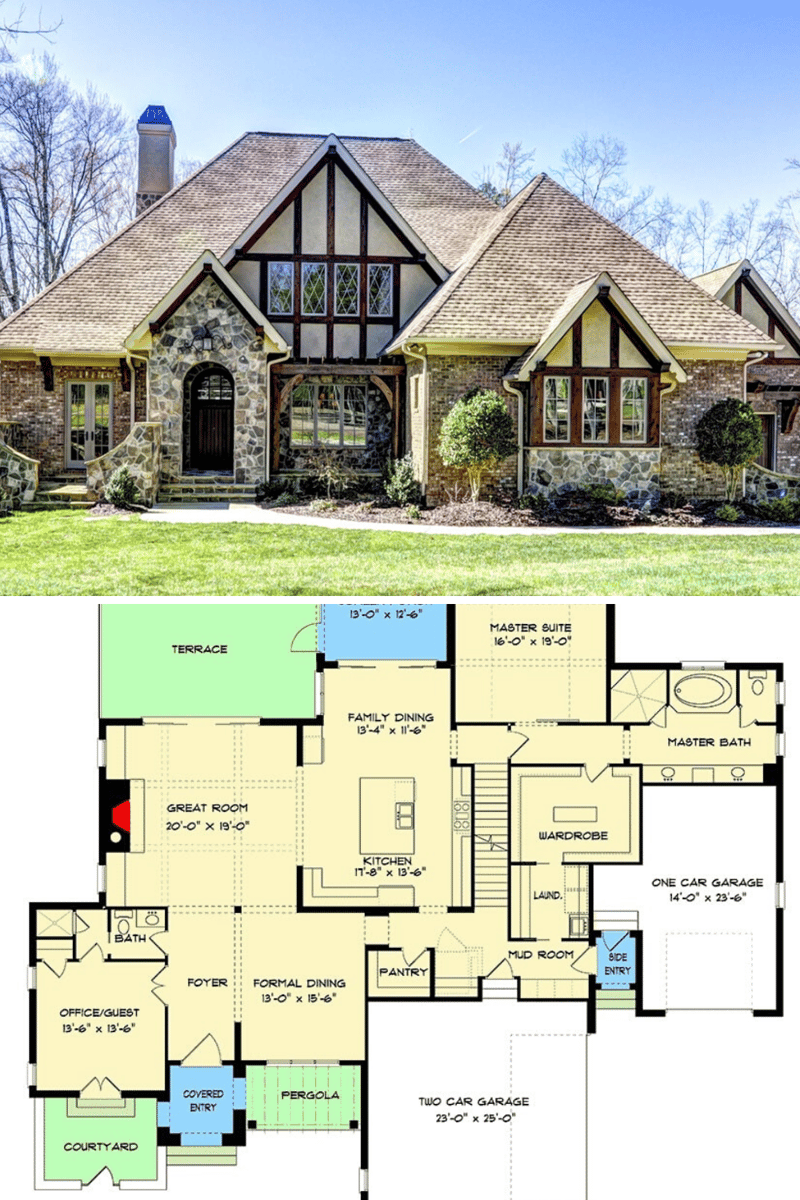 small tudor style house plans 1