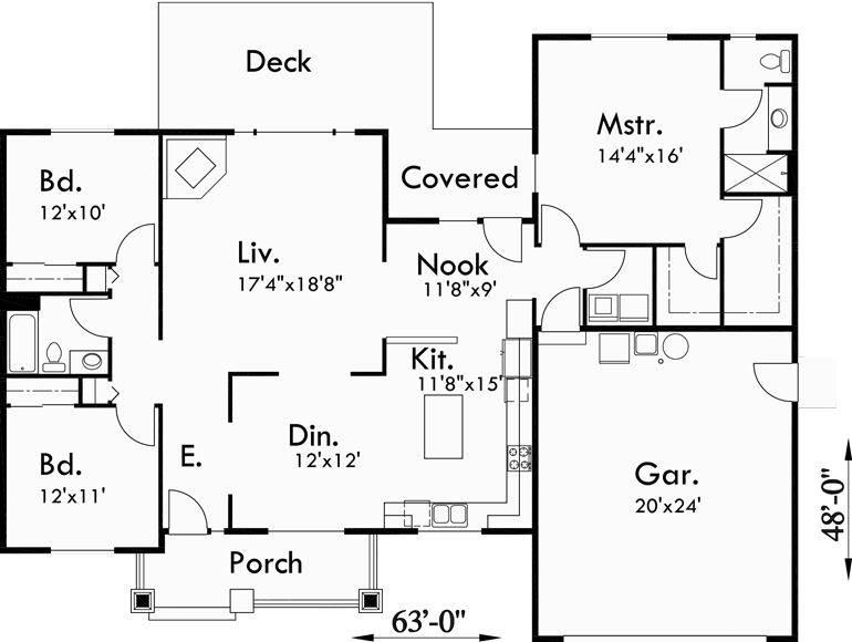 Smart Design Tips for Your Next Single Story 3 Bedroom House Plan 4