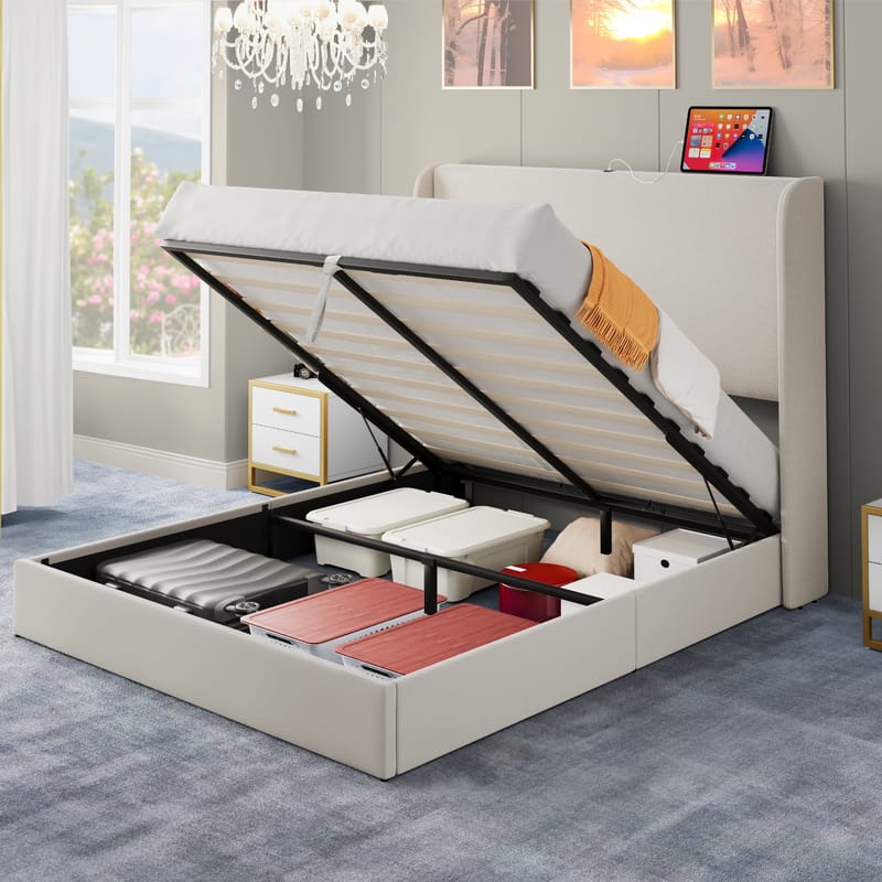 Smart Storage Ideas for Your Queen Size Bed Setup 2
