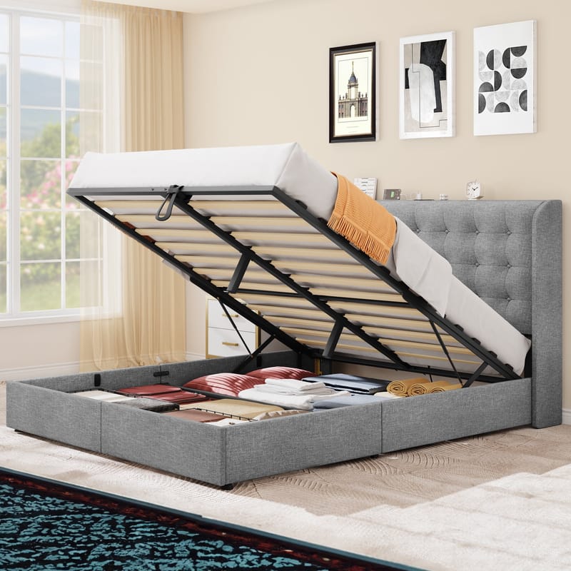 Smart Storage Ideas for Your Queen Size Bed Setup 3