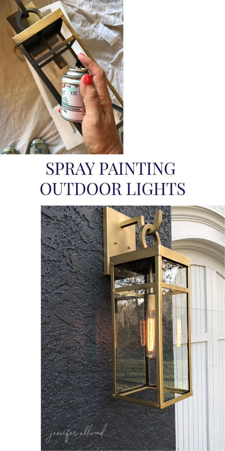 spray paint outdoor light fixtures 3
