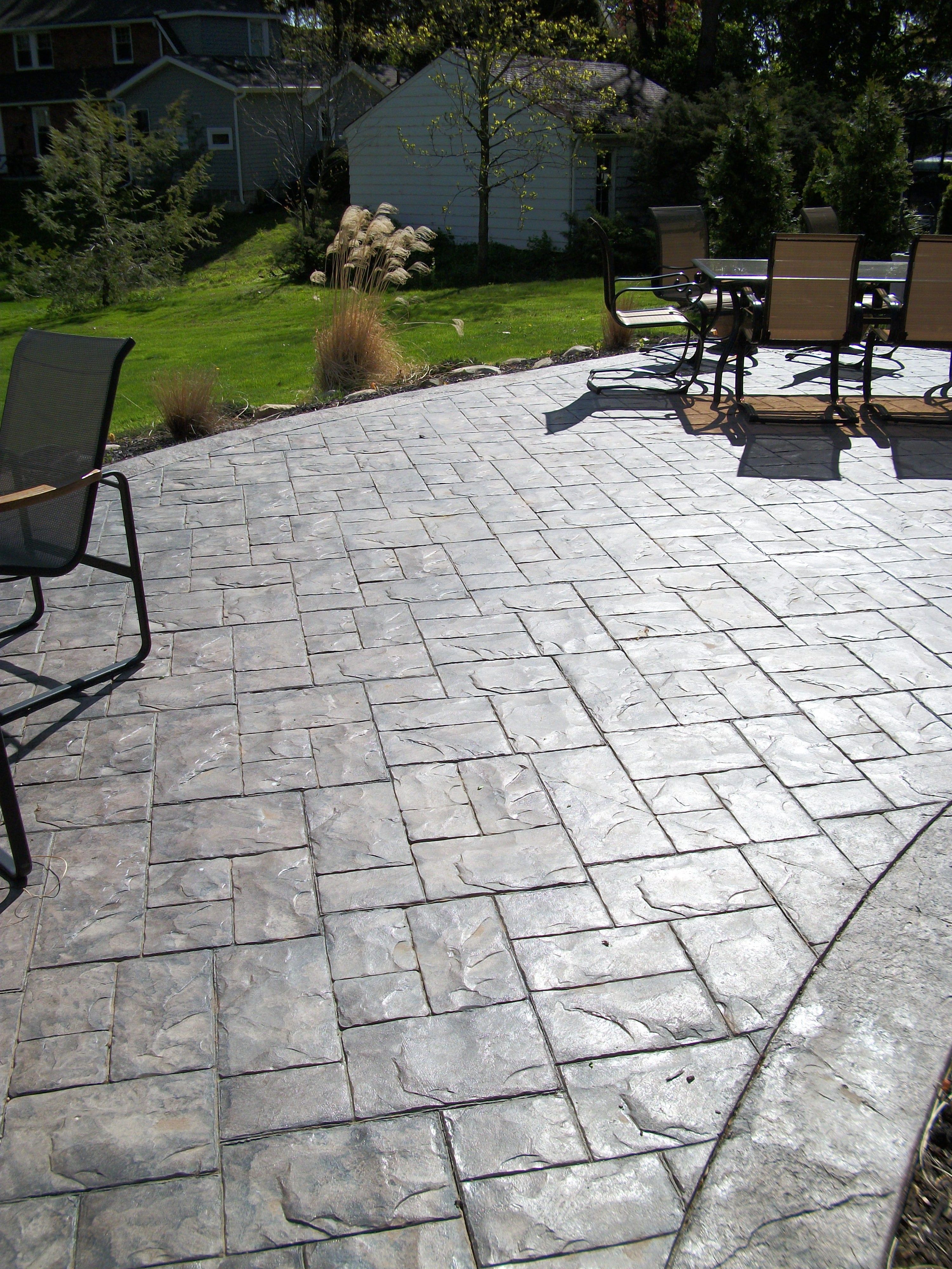 stamped concrete patio or pavers 2