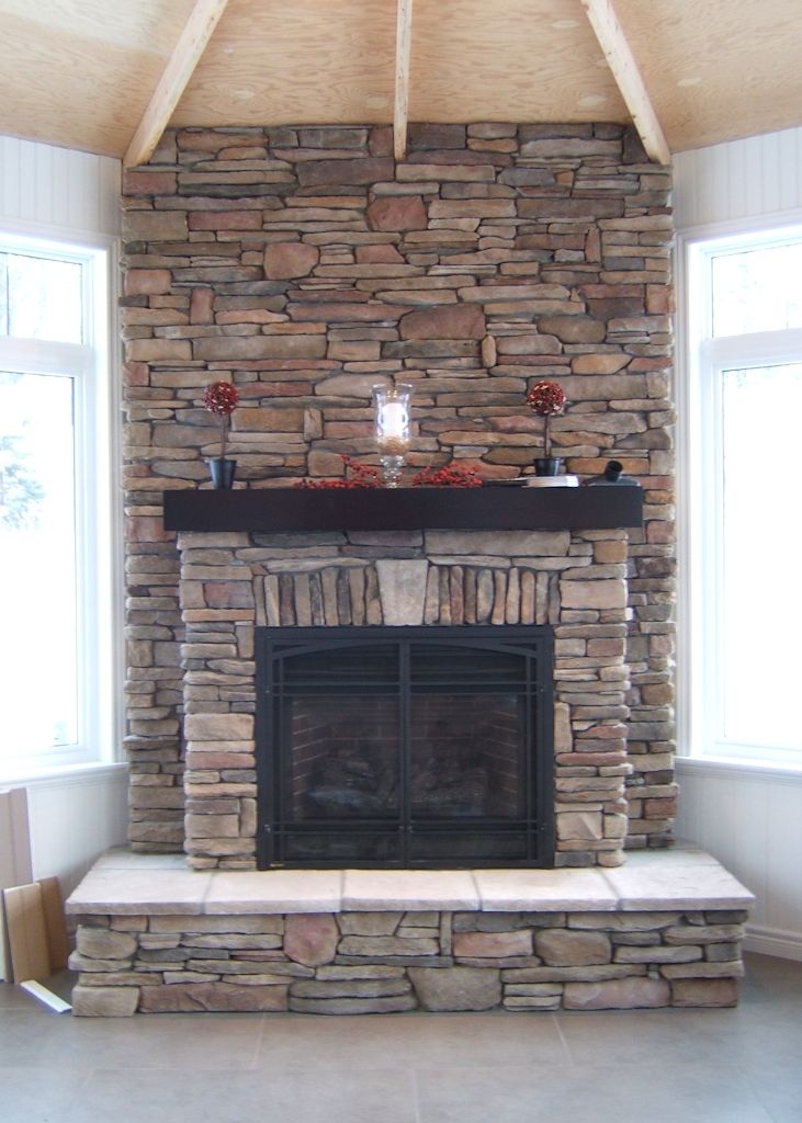 stone veneer over brick fireplace 5