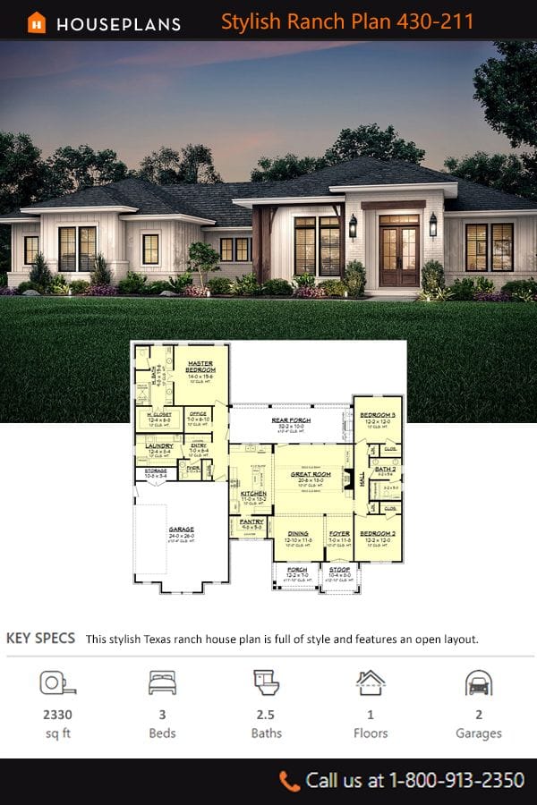 texas ranch style home plans 1