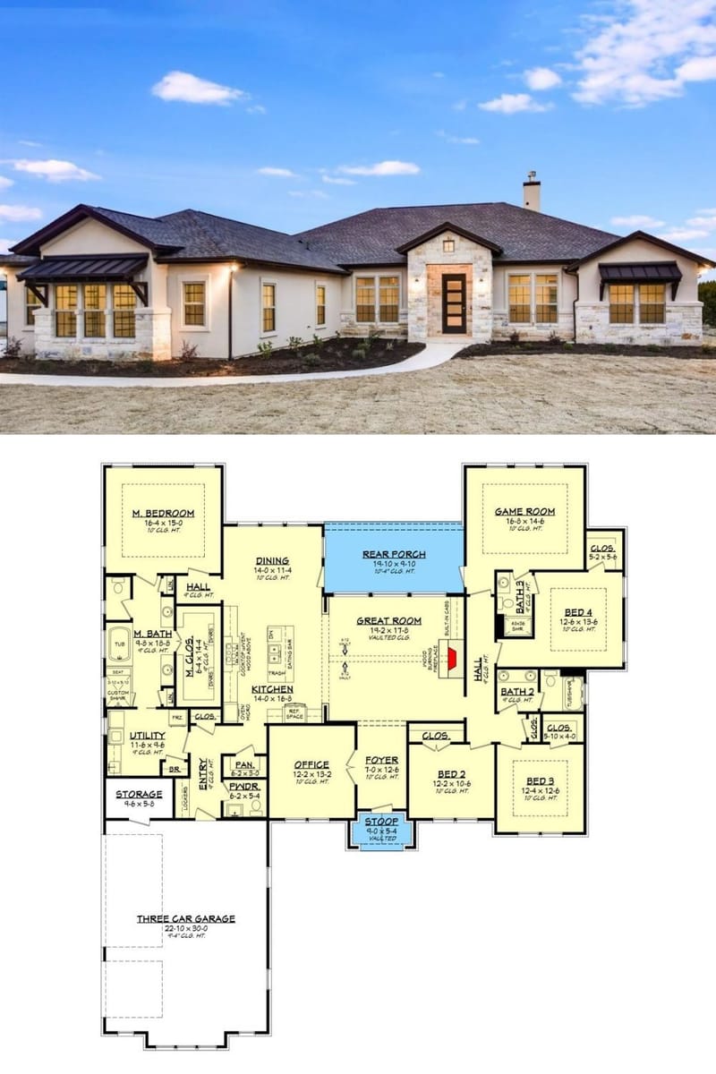 texas ranch style home plans 5