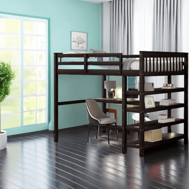 The Enduring Appeal of Solid Wood Loft Beds with Desks for Modern Living 1