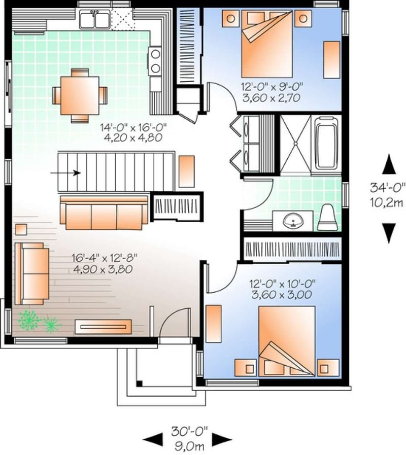 The Enduring Appeal of Two Bedroom One Bath Homes: A Blueprint 3