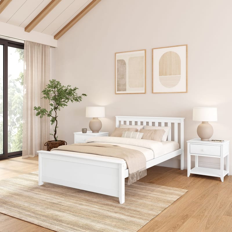 The Enduring Appeal of White Wood Full Bed Frames in Modern Decor 2