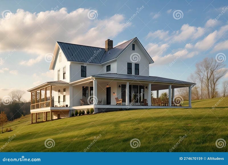 The Enduring Charm of a Country Farmhouse Wrap Around Porch 1