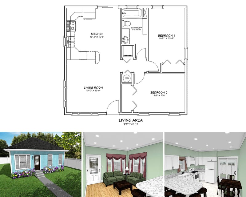 The Essential Guide to Beautiful and Practical 2 Bedroom 1 Bathroom Layouts 2