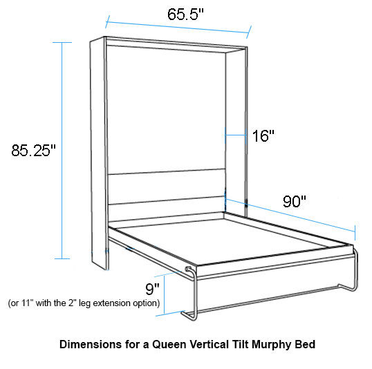 The True Footprint of a Queen Murphy Bed Your Space Needs 2