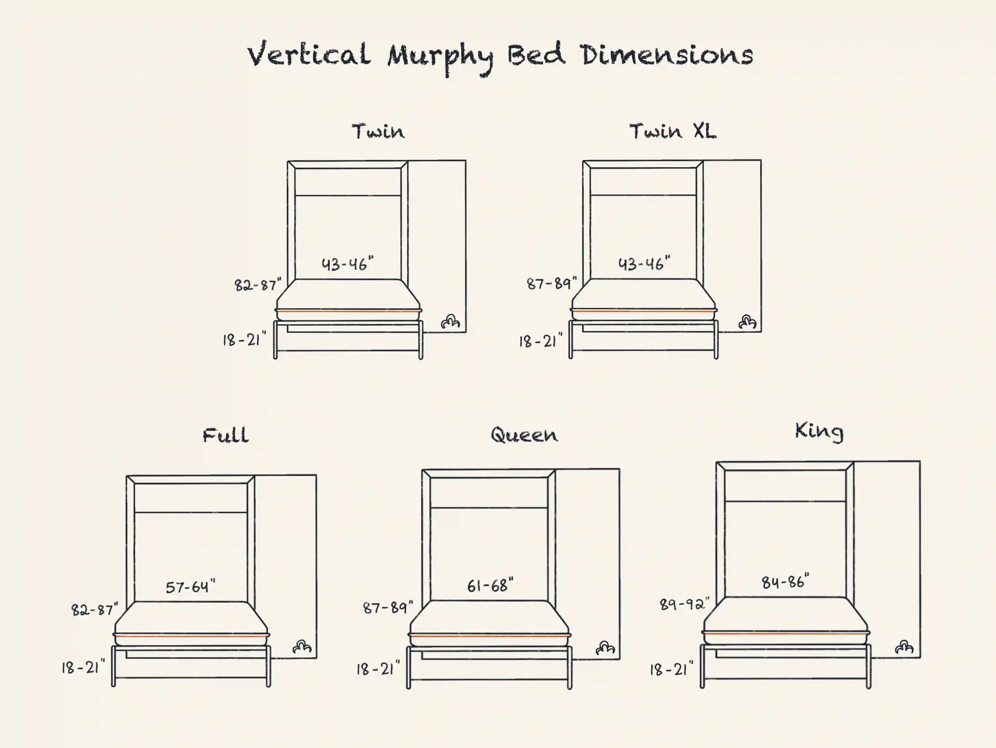 The True Footprint of a Queen Murphy Bed Your Space Needs 3