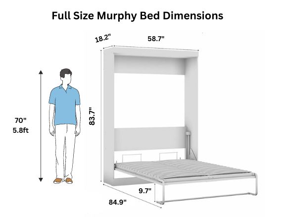 The True Footprint of a Queen Murphy Bed Your Space Needs 5