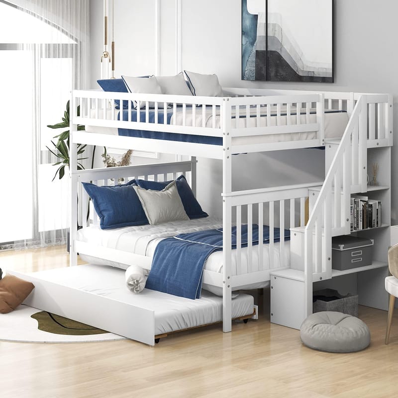The Unexpected Benefits of a Full-Full Bunk Bed with Trundle for Growing Kids 5