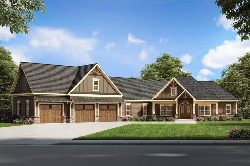 three car garage house plans 1