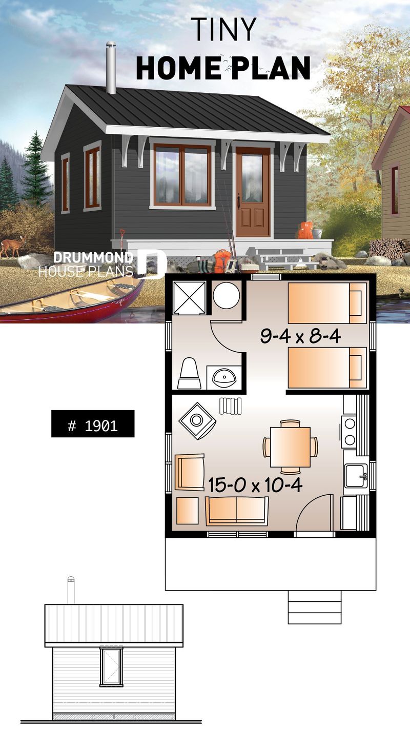 tiny 1 bedroom house plans 3