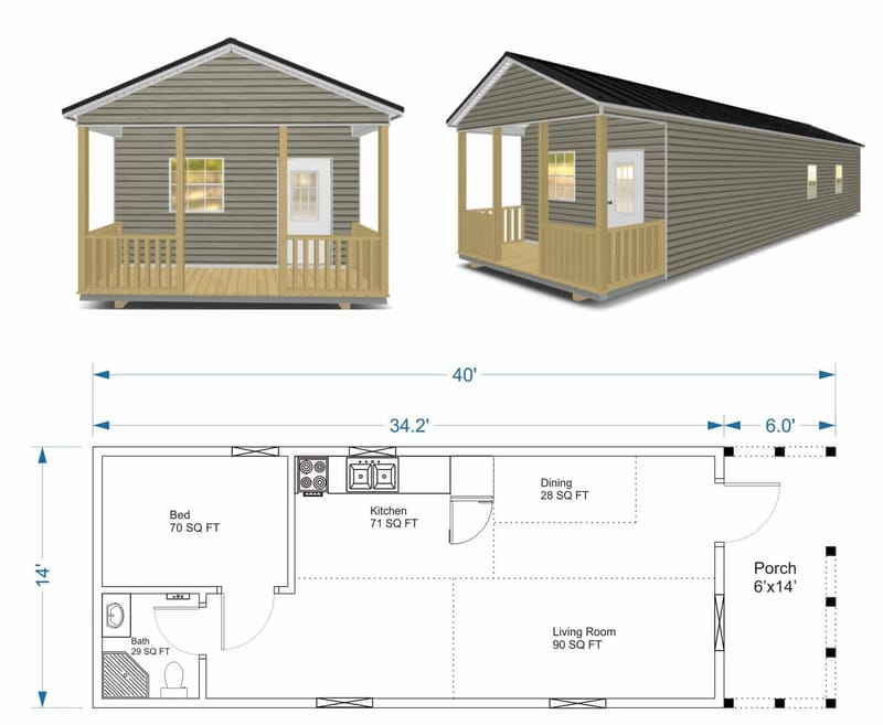 tiny home floor plans free 5
