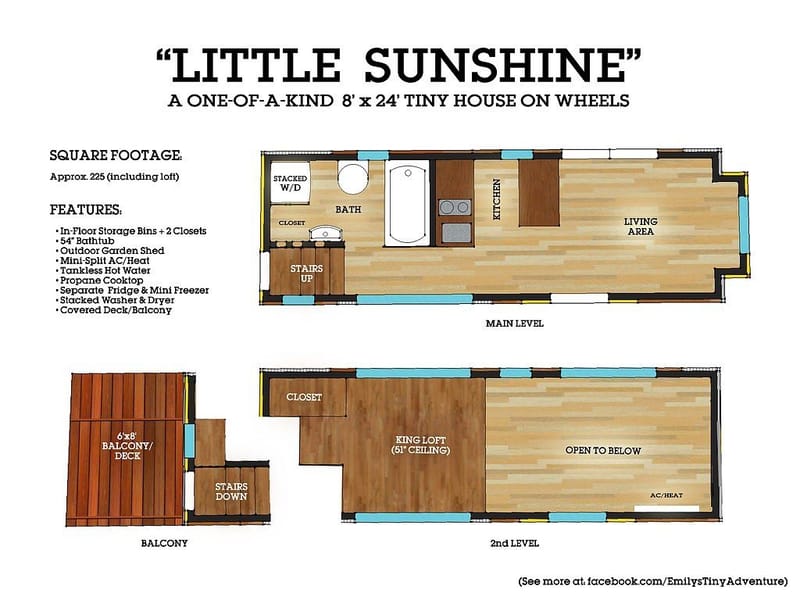 tiny home on wheels floor plans 2