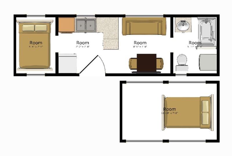 tiny home on wheels floor plans 3