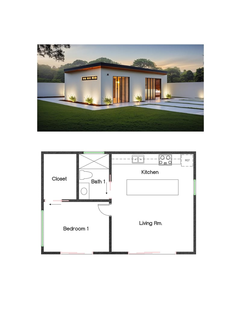 tiny houses floor plans 600 sq ft 1